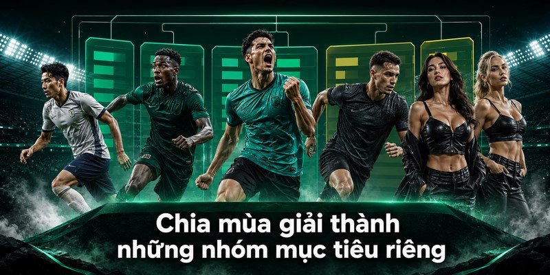 Chia mùa giải thành những nhóm mục tiêu riêng