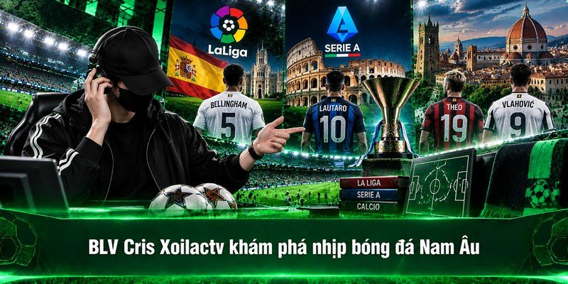 BLV Cris Xoilactv khám phá nhịp bóng đá Nam Âu