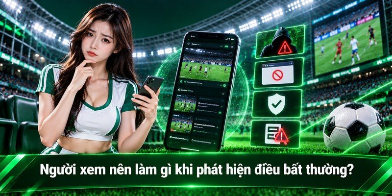 Người xem nên làm gì khi phát hiện điều bất thường?